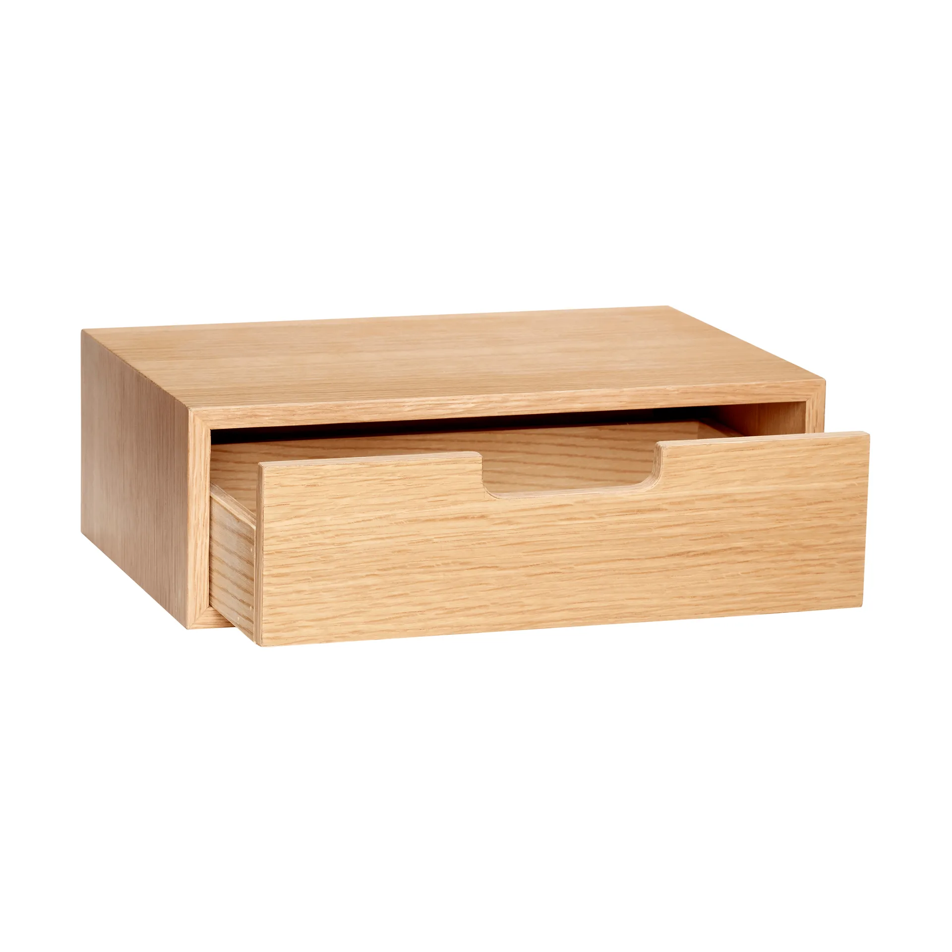 Hide storage box, Oak, 30x20x10 cm Hübsch