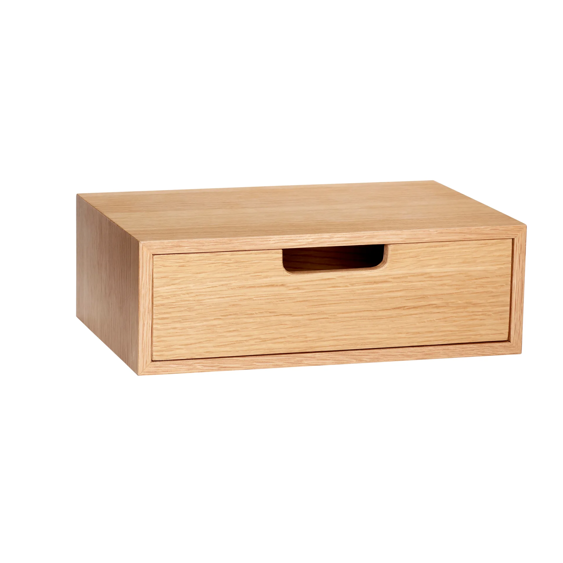 Hide storage box, Oak, 30x20x10 cm Hübsch