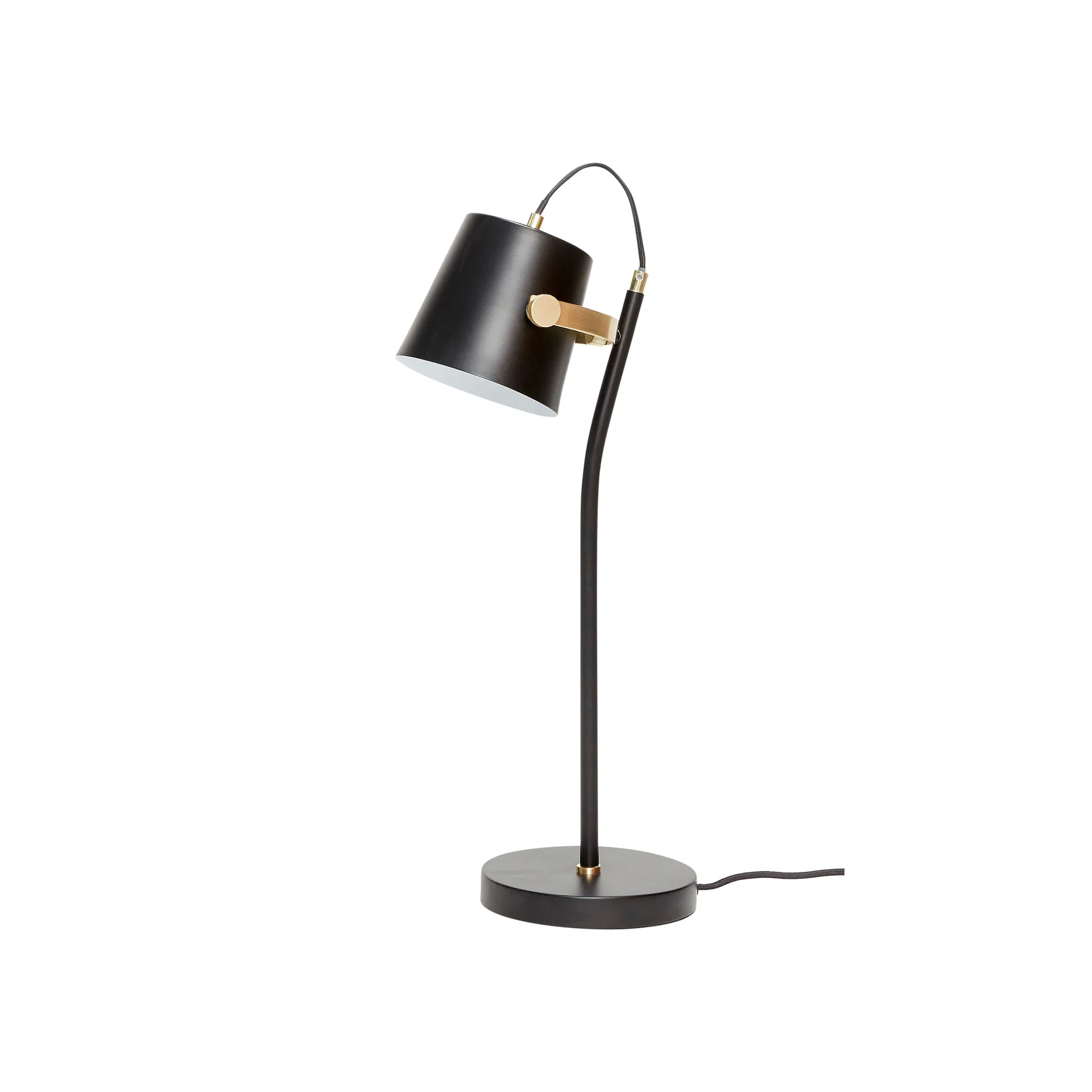 Hübsch table lamp H58 cm, Black-brass Hübsch