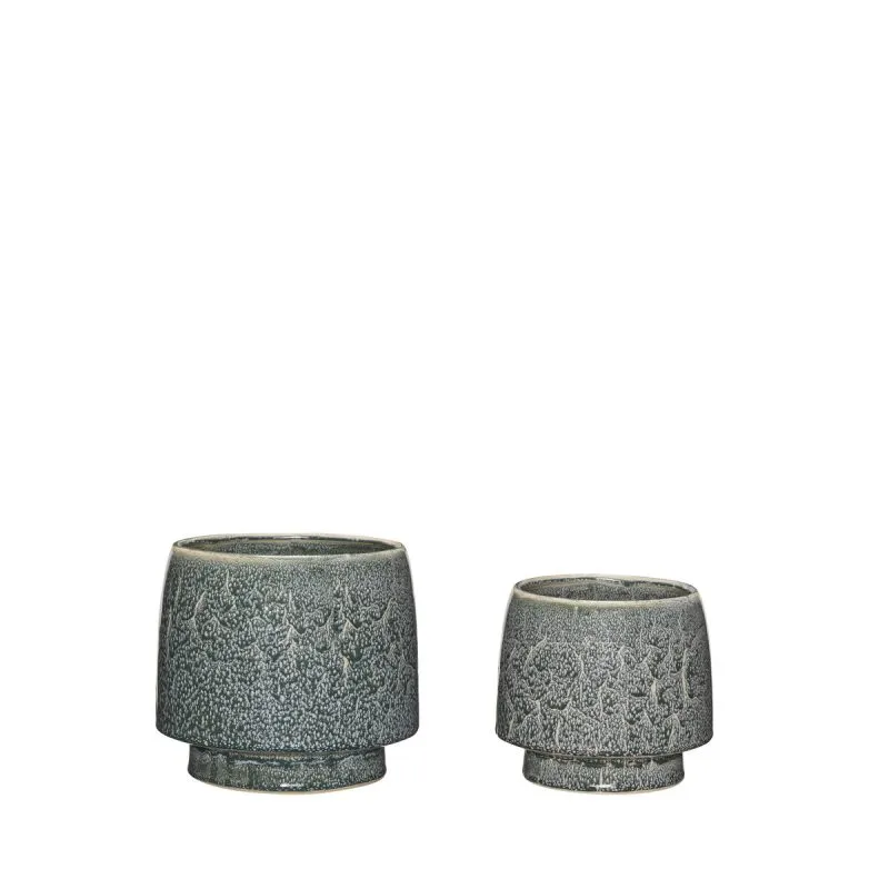 Lava pots 2-pack, Petrol Hübsch