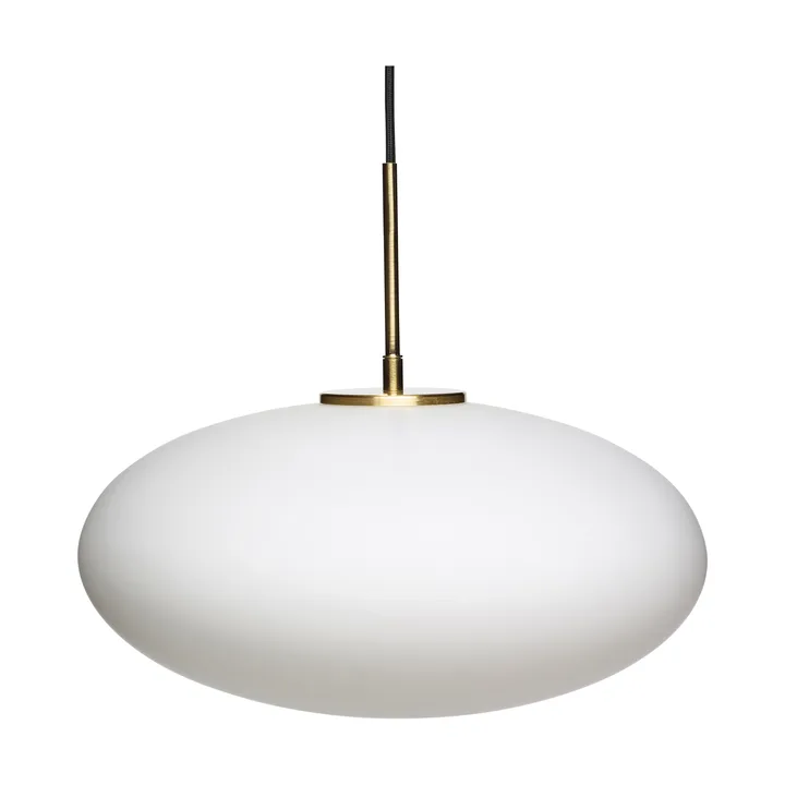 Muse Ellipse pendant - White - Hübsch