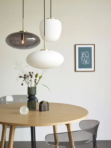 Muse Ellipse pendant - White - Hübsch