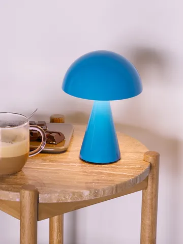 Mush portable table lamp - Blue - Hübsch