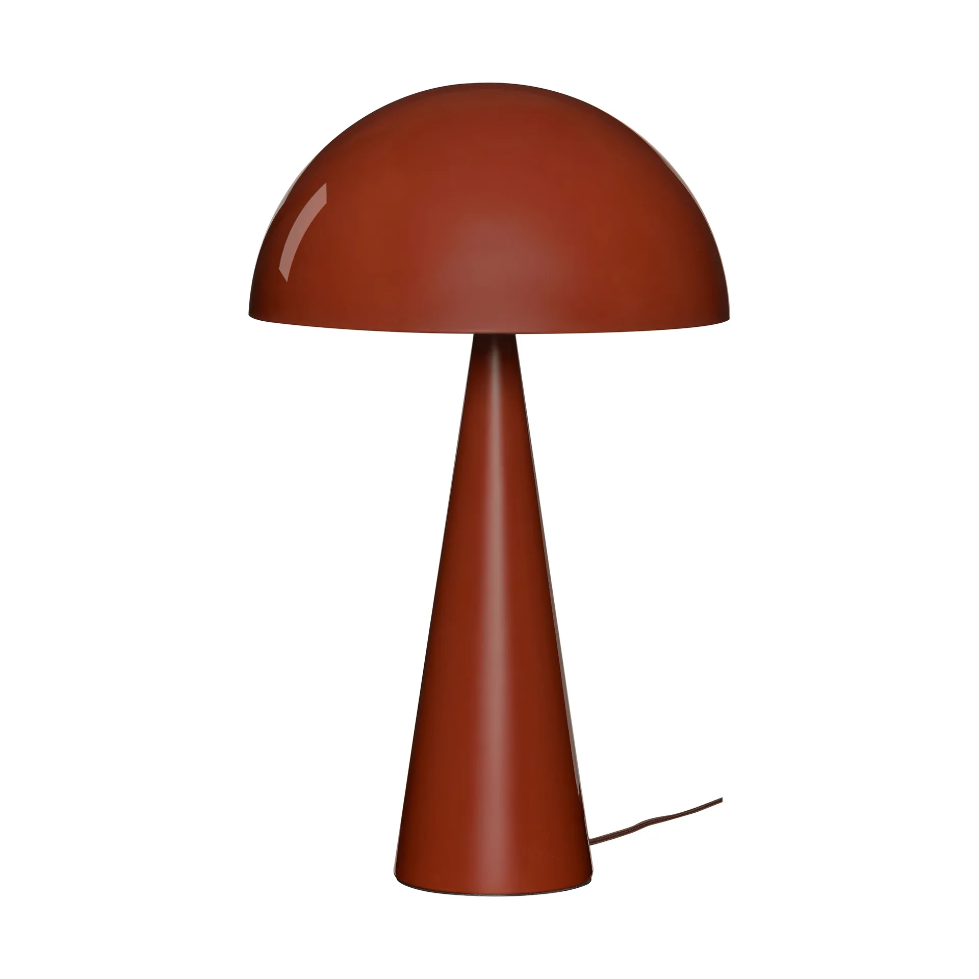 Mush table lamp, Brown, tall 50 cm Hübsch