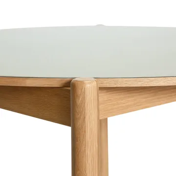 Oblique dining table - Grey, Ø126 cm - Hübsch