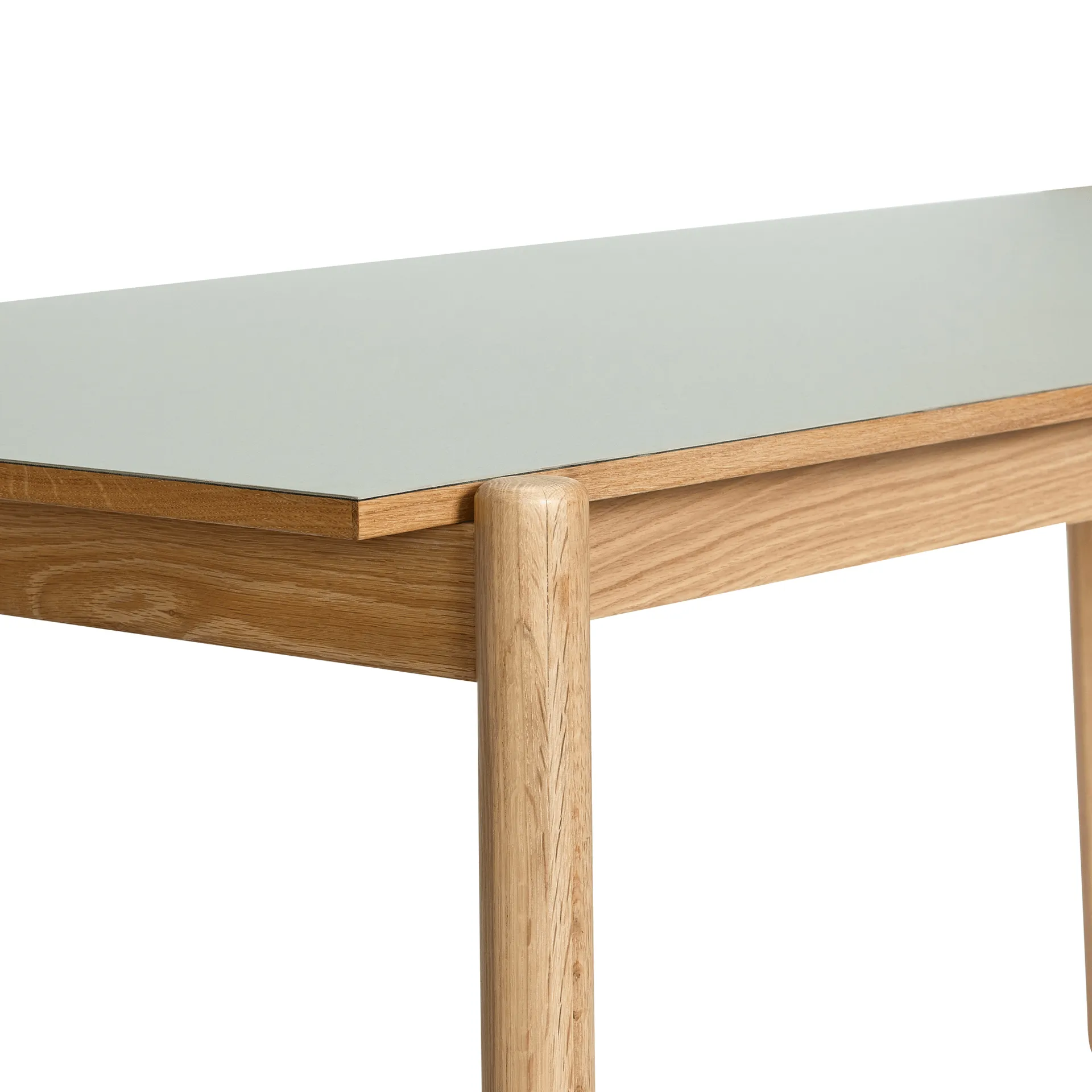 Oblique dining table, Grey, 190x106 cm Hübsch