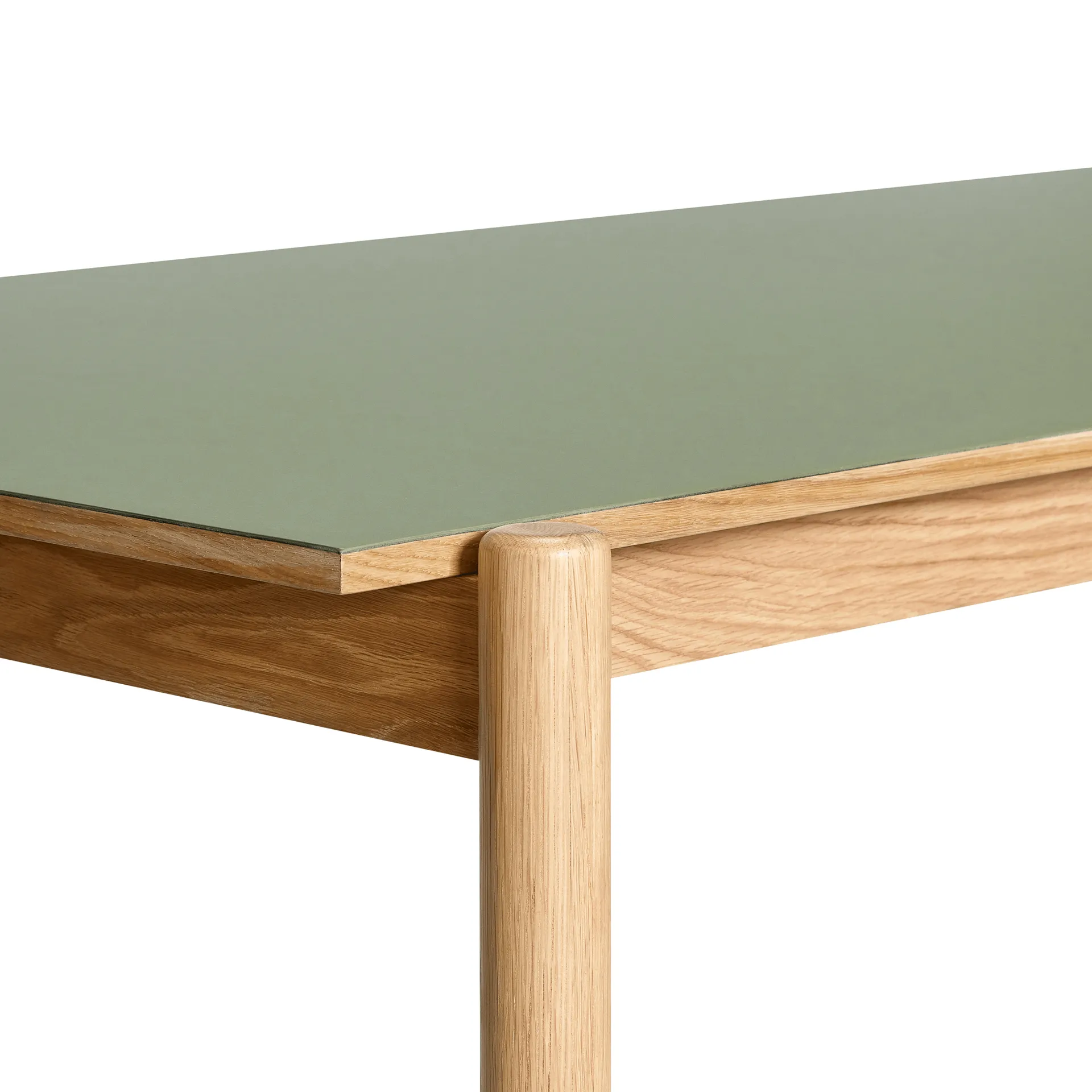 Oblique dining table, Olive, 190x106 cm Hübsch