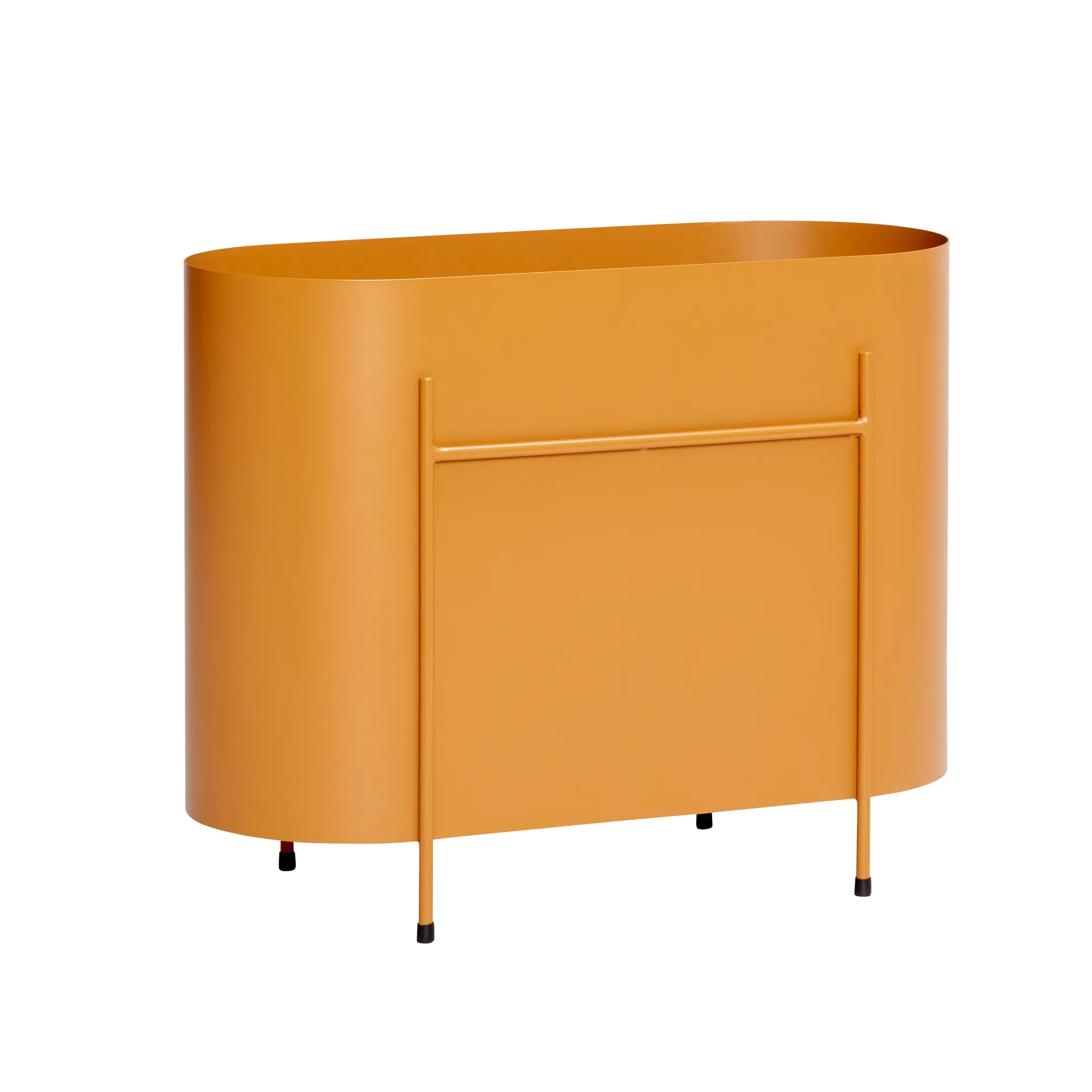 Oblong flower table 60x47 cm, Metal-orange Hübsch