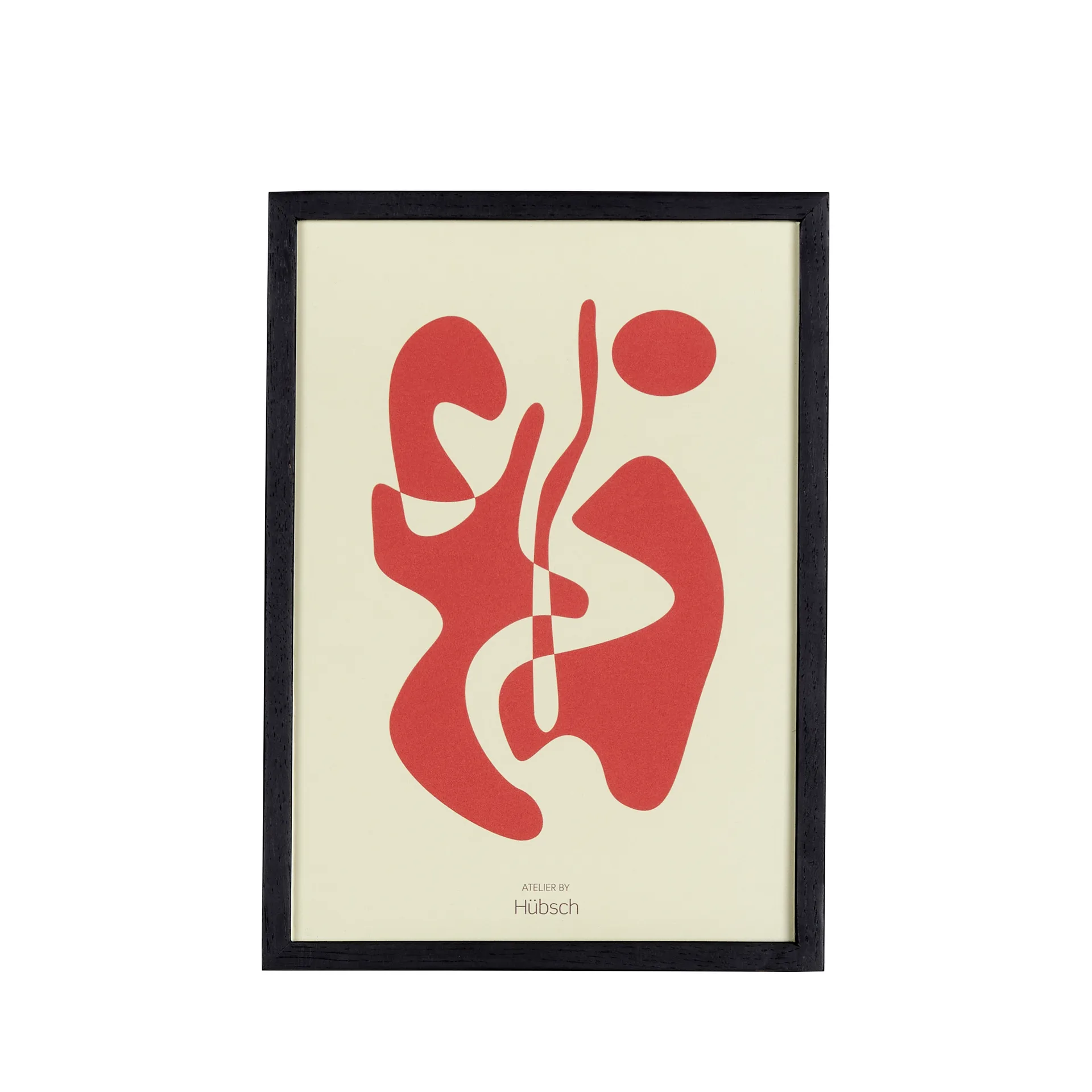 Picture with wooden frame small, Black Hübsch