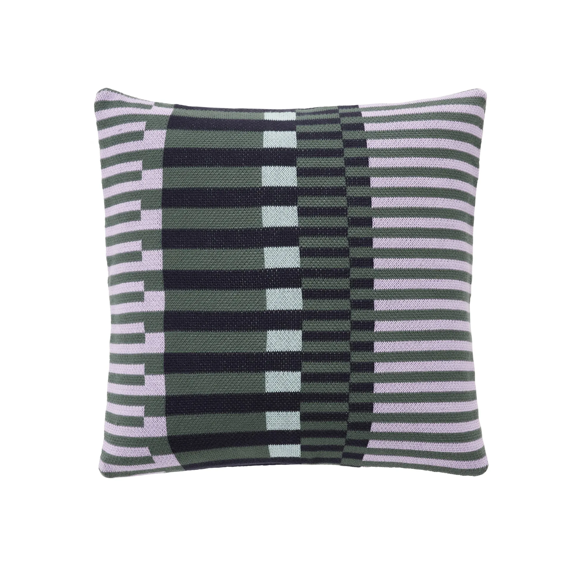 Pillow with cotton Filling 50x50 cm, Purple-green Hübsch