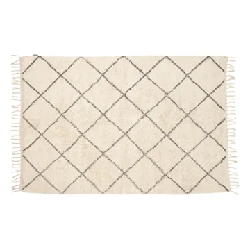 Rug 90x150 cm - White-gray - Hübsch