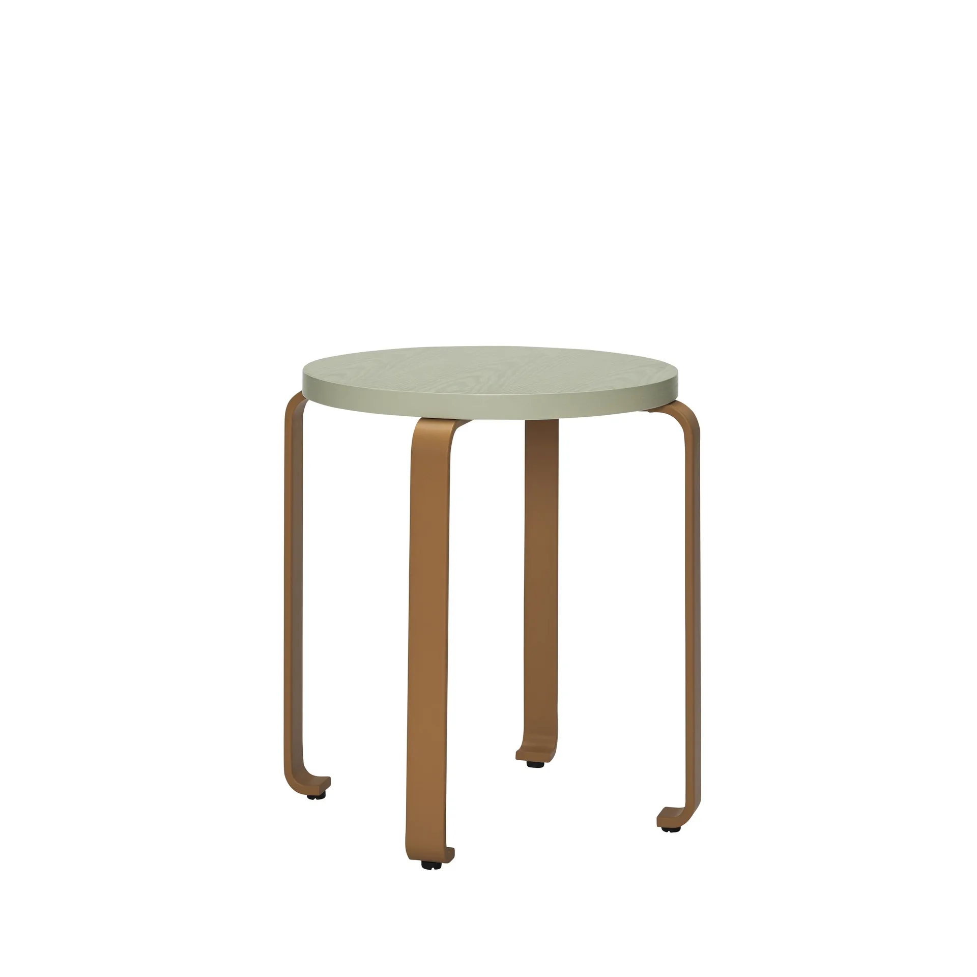 Smile stool, Light green-orange Hübsch