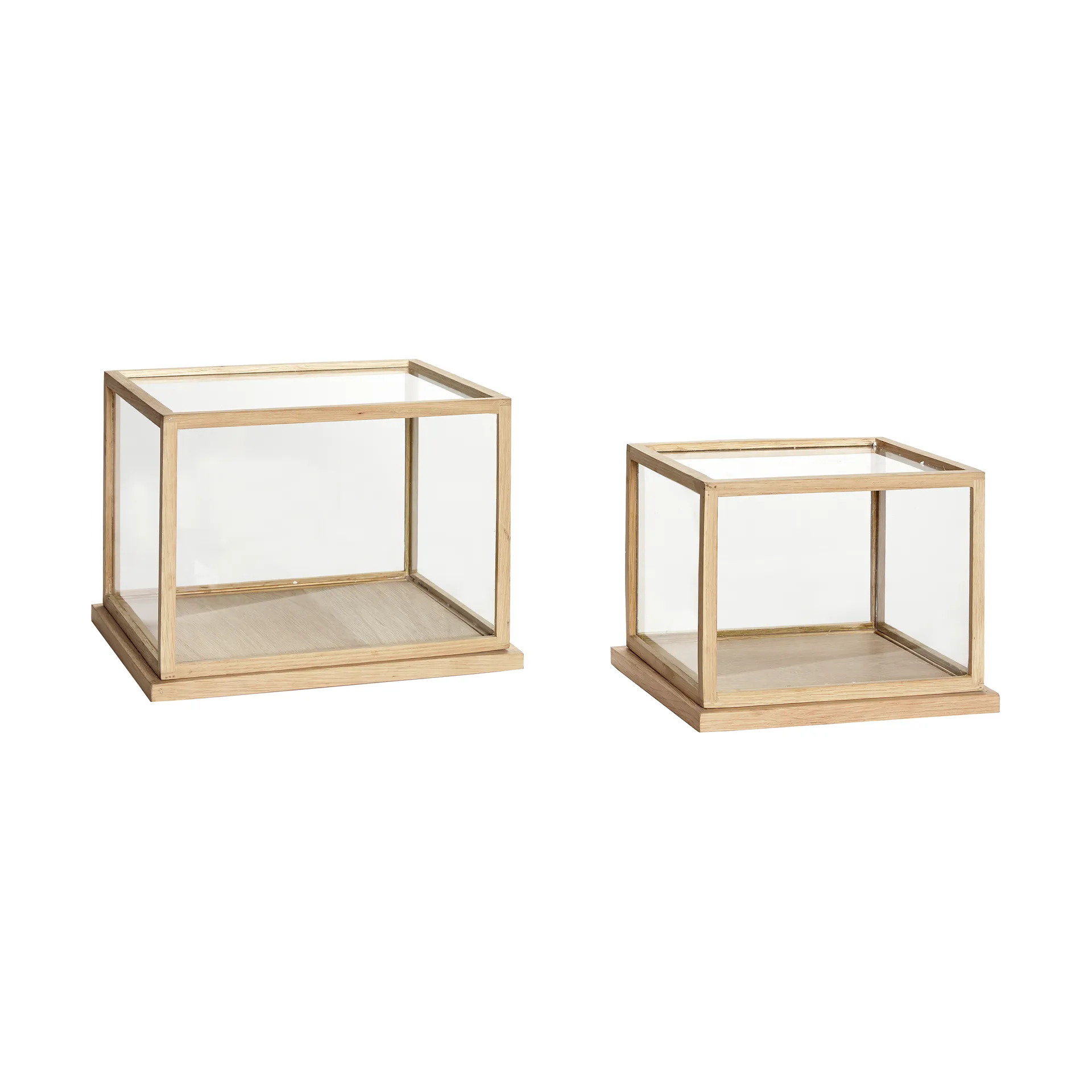 Spectacle display box small set of 2, Oak Hübsch