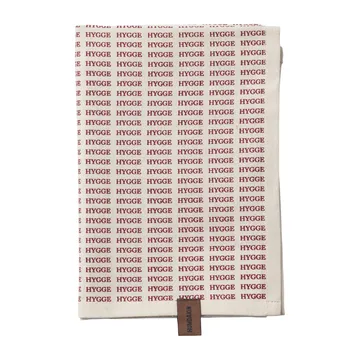 Humdakin Notes of Hygge kitchen towel Christmas 2-pack - Off white-red - Humdakin