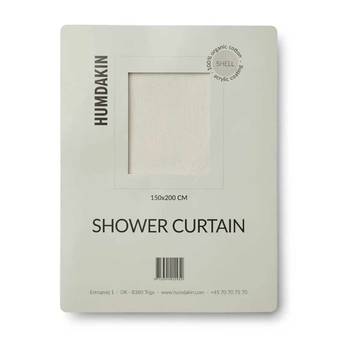 Humdakin shower curtain 150x200 cm, Shell Humdakin