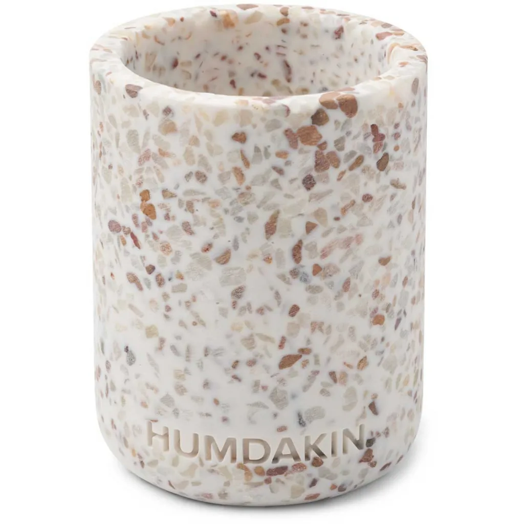 Humdakin Terrazzo tooth brush mug 10 cm, White-brown Humdakin