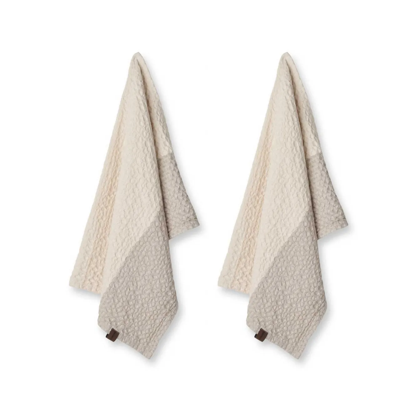 Humdakin Waffle kitchen towel 45x70 cm 2-pack, Light stone-shell Humdakin