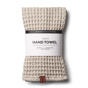 Humdakin Waffle towel 55x80 cm - Light stone - Humdakin