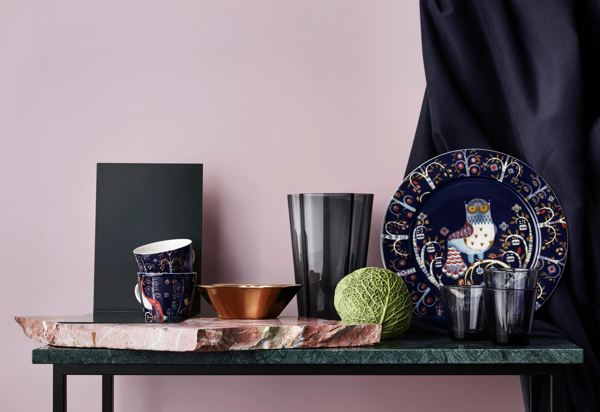 Alvar Aalto vase dark grey, 220 mm Iittala