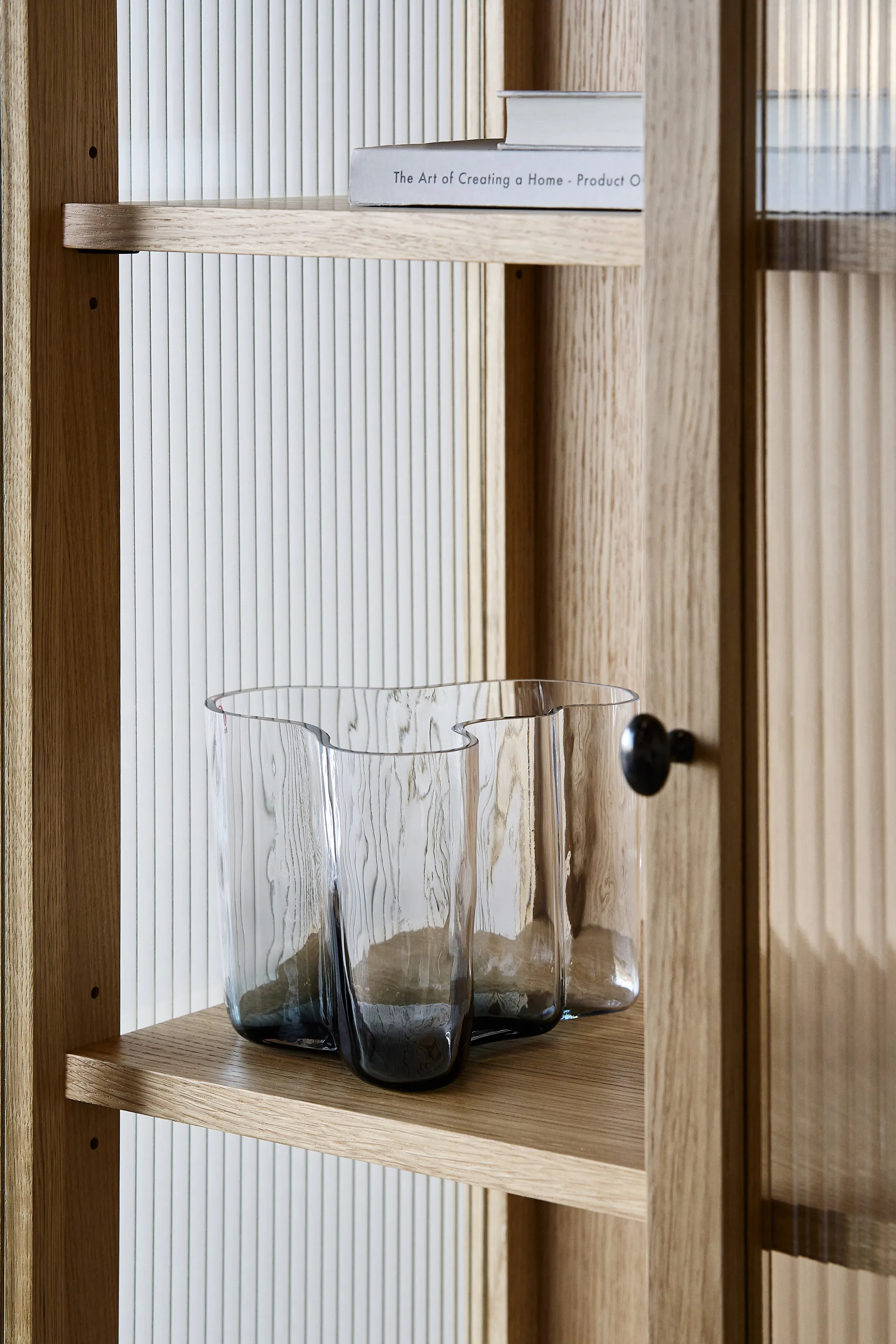Alvar Aalto vase Limited Edition 140 mm, Clear-dark grey Iittala
