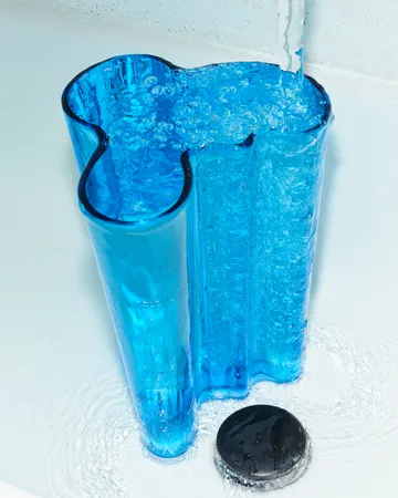 Alvar Aalto vase turquoise - 251 mm - Iittala