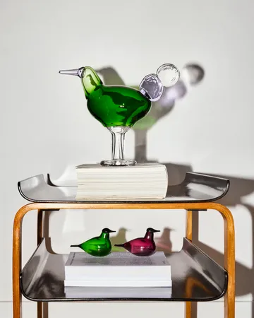 Chiffchaff glass bird - Purple, 13x8 cm - Iittala