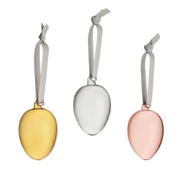Iittala glass egg 60 mm 3-pack - Multi - Iittala