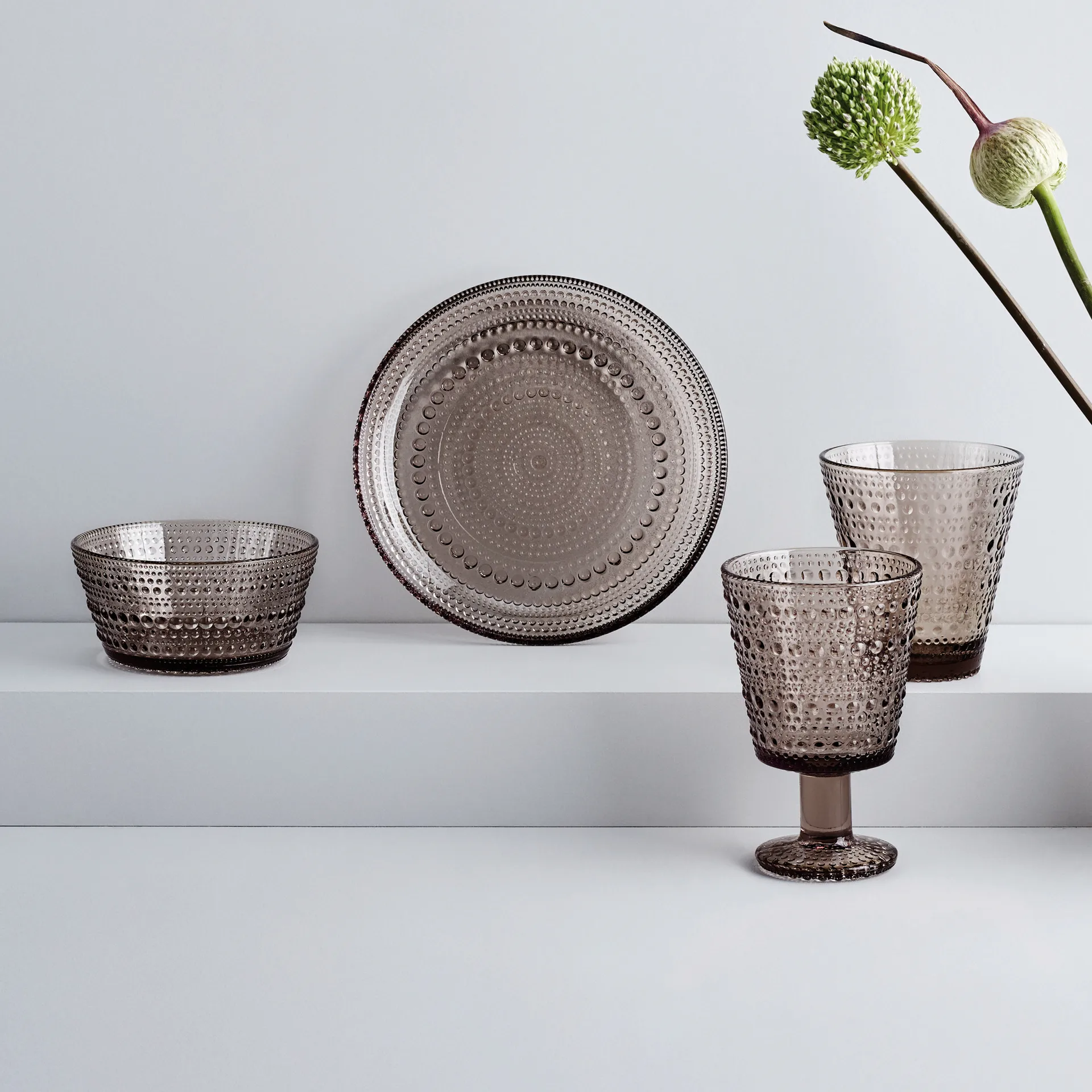 Kastehelmi bowl 23 cl, linen Iittala