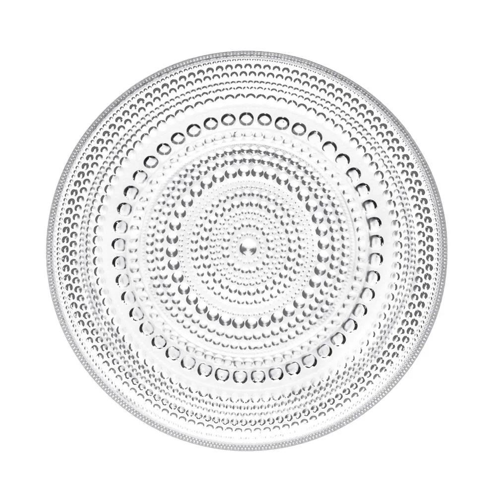 Kastehelmi plate small Ø24.8 cm, clear Iittala