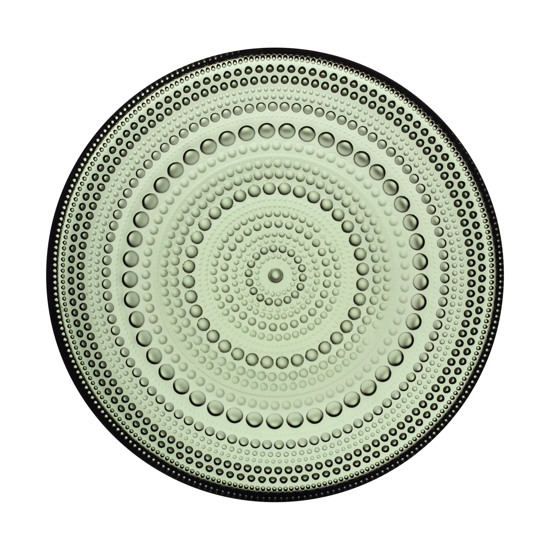 Kastehelmi small plate Ø17 cm, Pine green Iittala