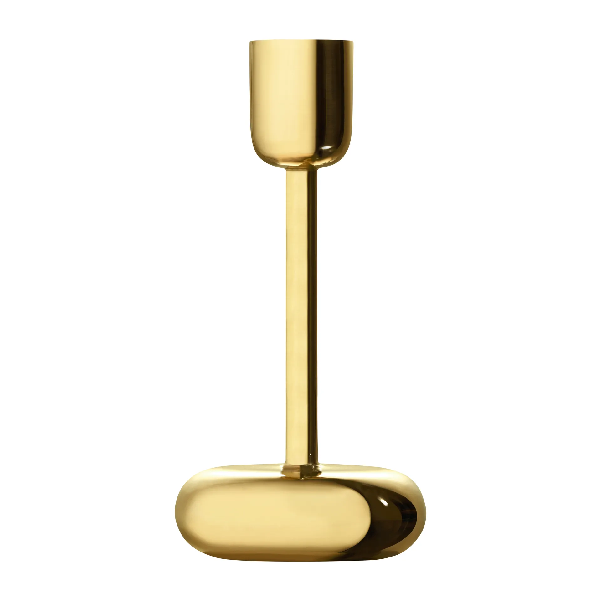 Nappula candle sticks gift set 2 pieces, Brass Iittala
