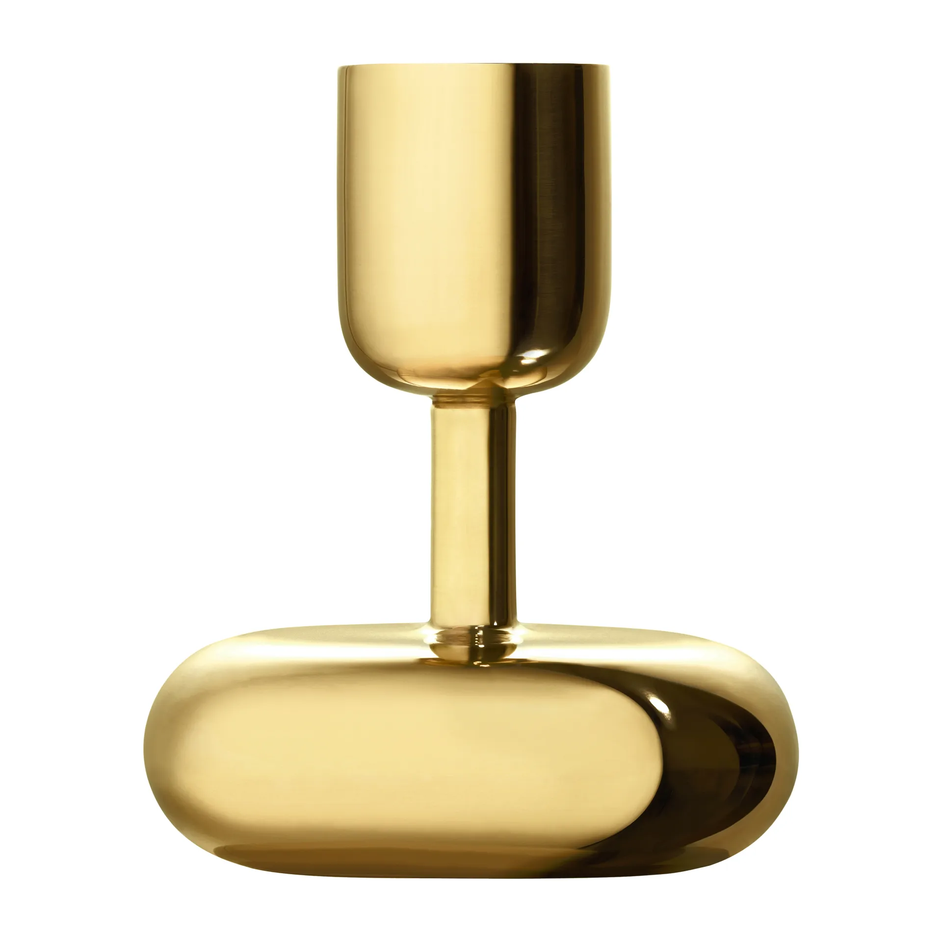 Nappula candle sticks gift set 2 pieces, Brass Iittala