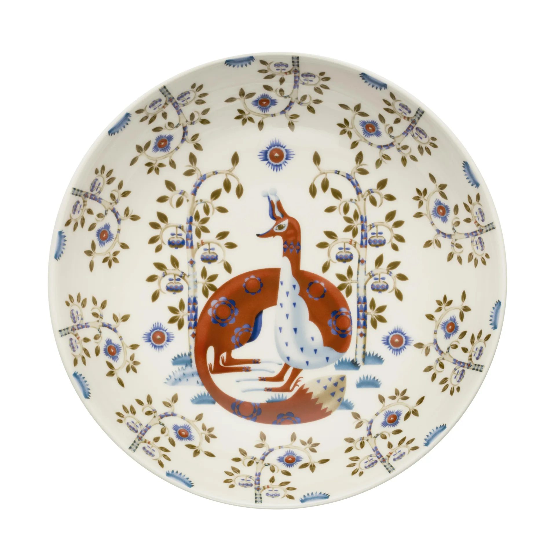 Taika deep plate 22 cm, white pattern Iittala
