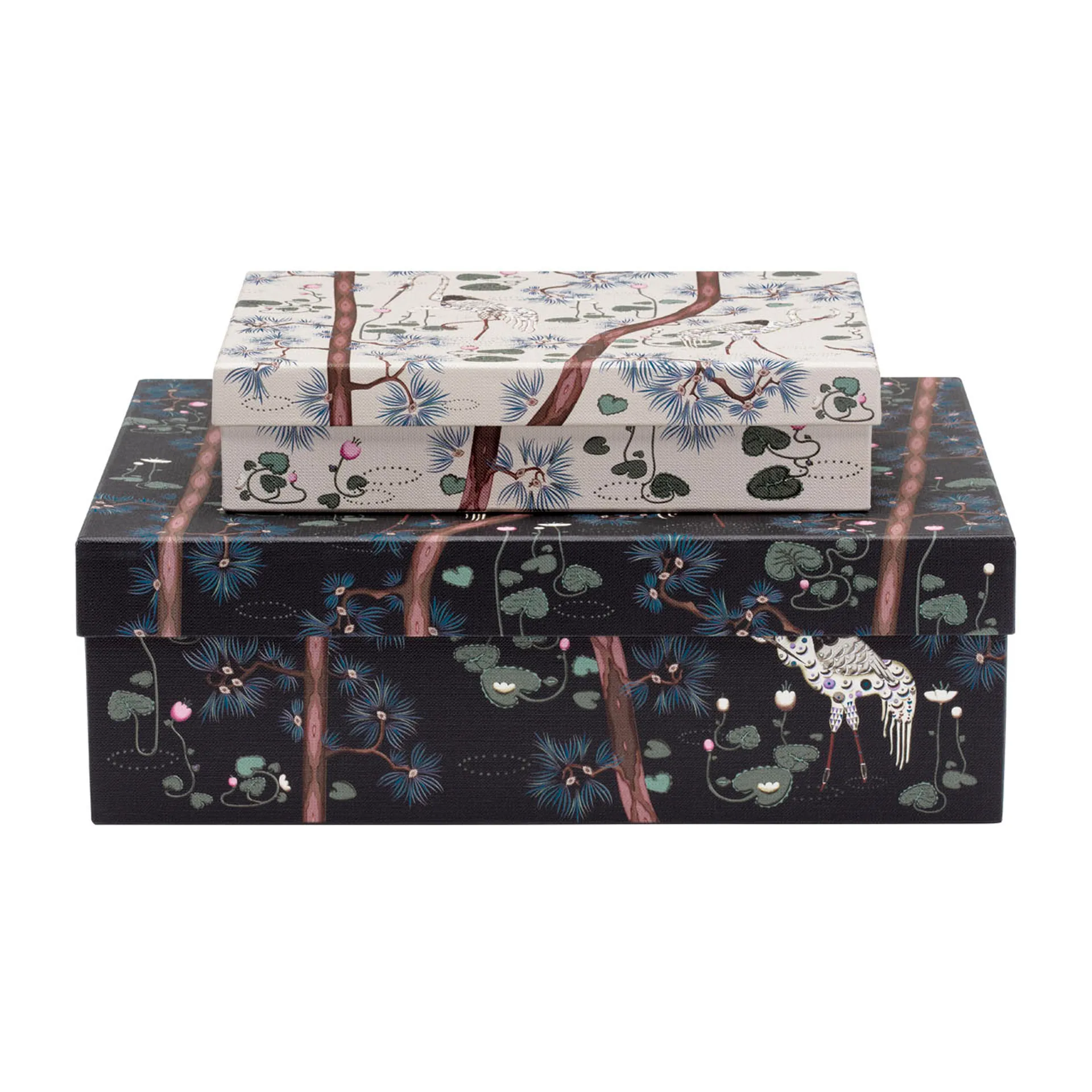 Taika storage box 15th anniversary 2 piece, Black-white Iittala
