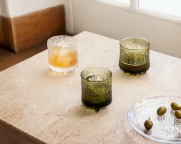 Ultima Thule drinking glass Finnish sand 20 cl 2-pack - Green - Iittala
