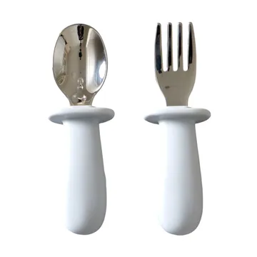 Baby cutlery set 2 pieces - Glacier grey - Jack o Juno