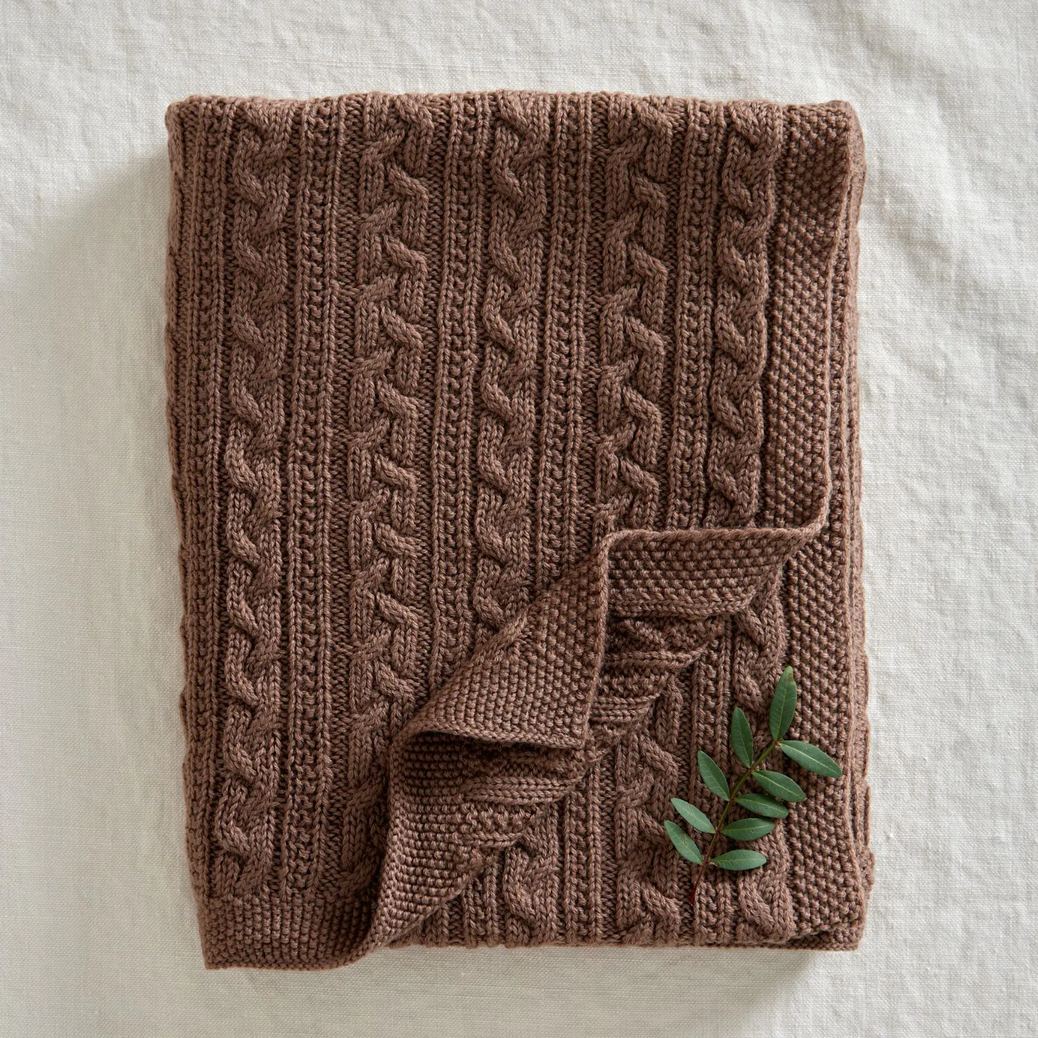 Knitted merino wool baby blanket 80x100 cm, Cookie Jack o Juno