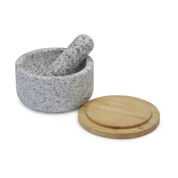 Dash Mortel Ø15.5 cm - Granite-bamboo - Joseph Joseph