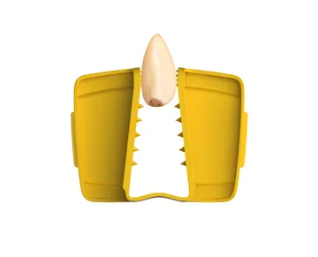Multi grip grater with container 17 cm - Yellow - Joseph Joseph