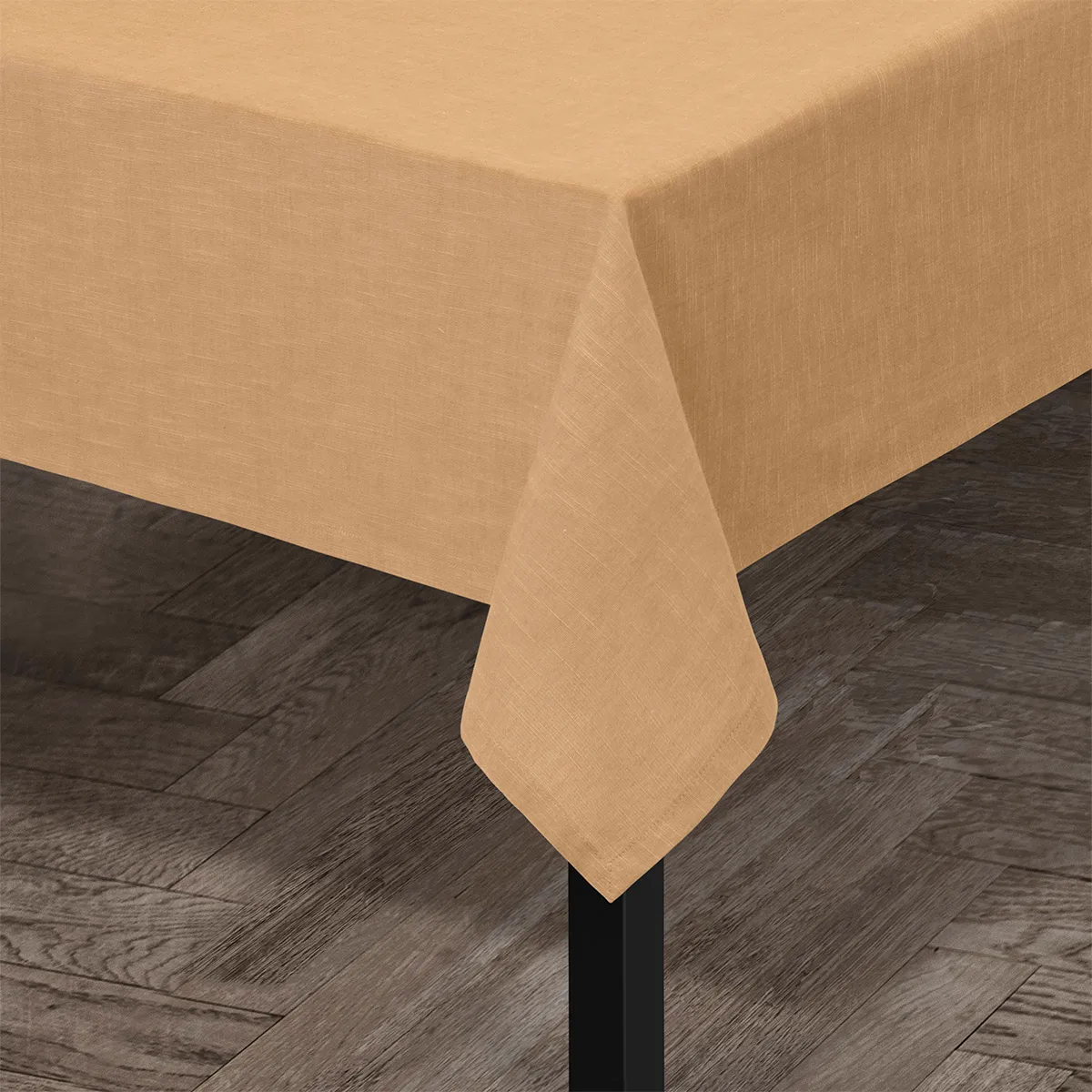 Basic cotton table cloth 150x320 cm, ocher Juna