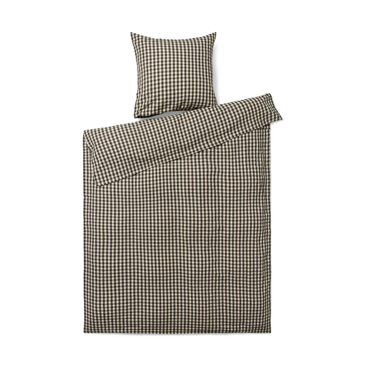 Bæk&Bølge bed set 150x210 cm, Black sand Juna