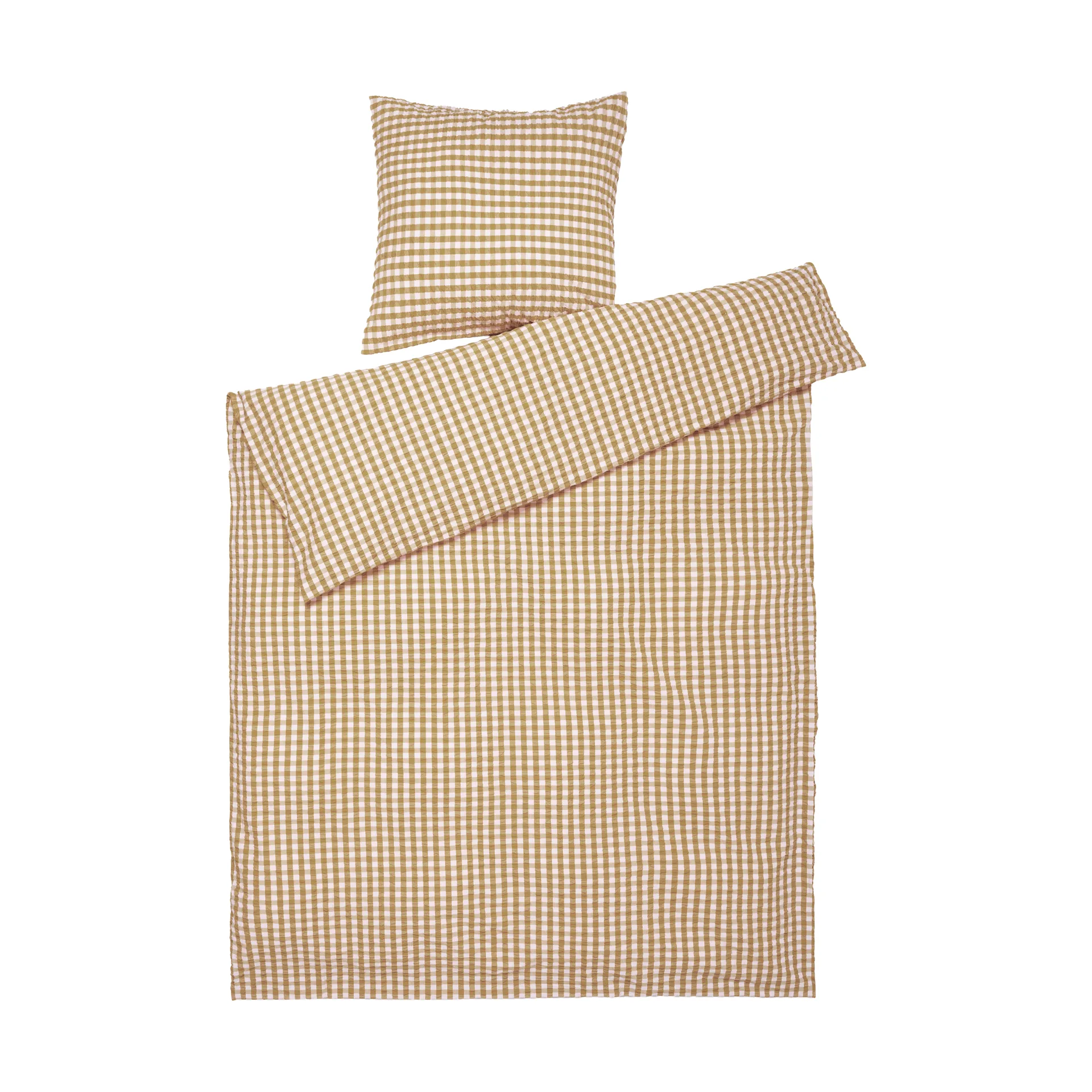 Bæk&Bølge bed set 150x210 cm, Caramel-offwhite Juna