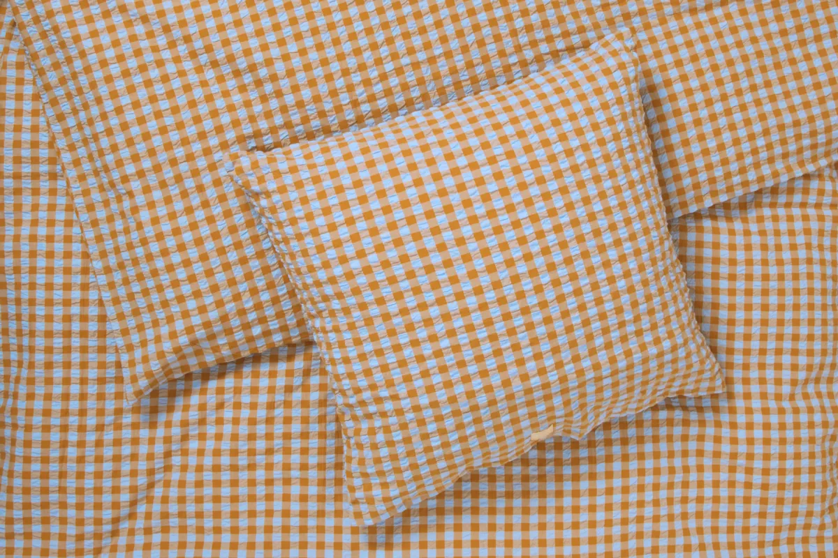 Bæk&Bølge bed set 150x210 cm, Light blue sand Juna