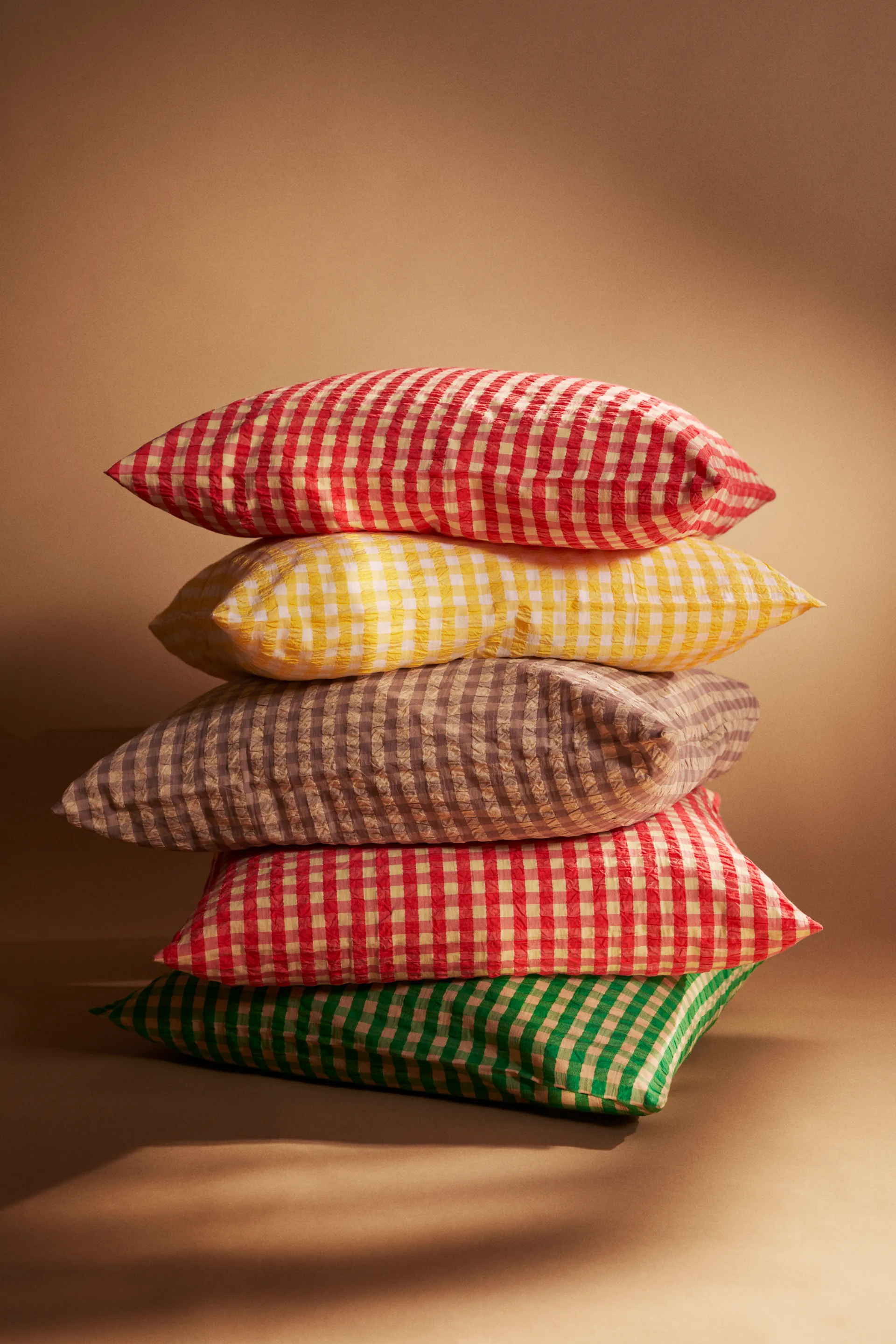 Bæk&Bølge bed set 150x210 cm, Red-yellow Juna