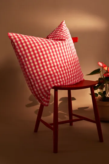 Bæk&Bølge bed set 220x220 cm - Red-yellow - Juna