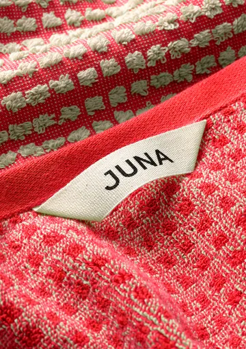 Check towel 50x100 cm - Red-sand - Juna