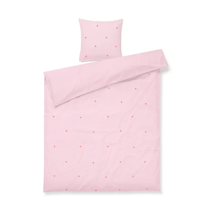 Daisy bedding set 150x210 cm - Pink-red - Juna