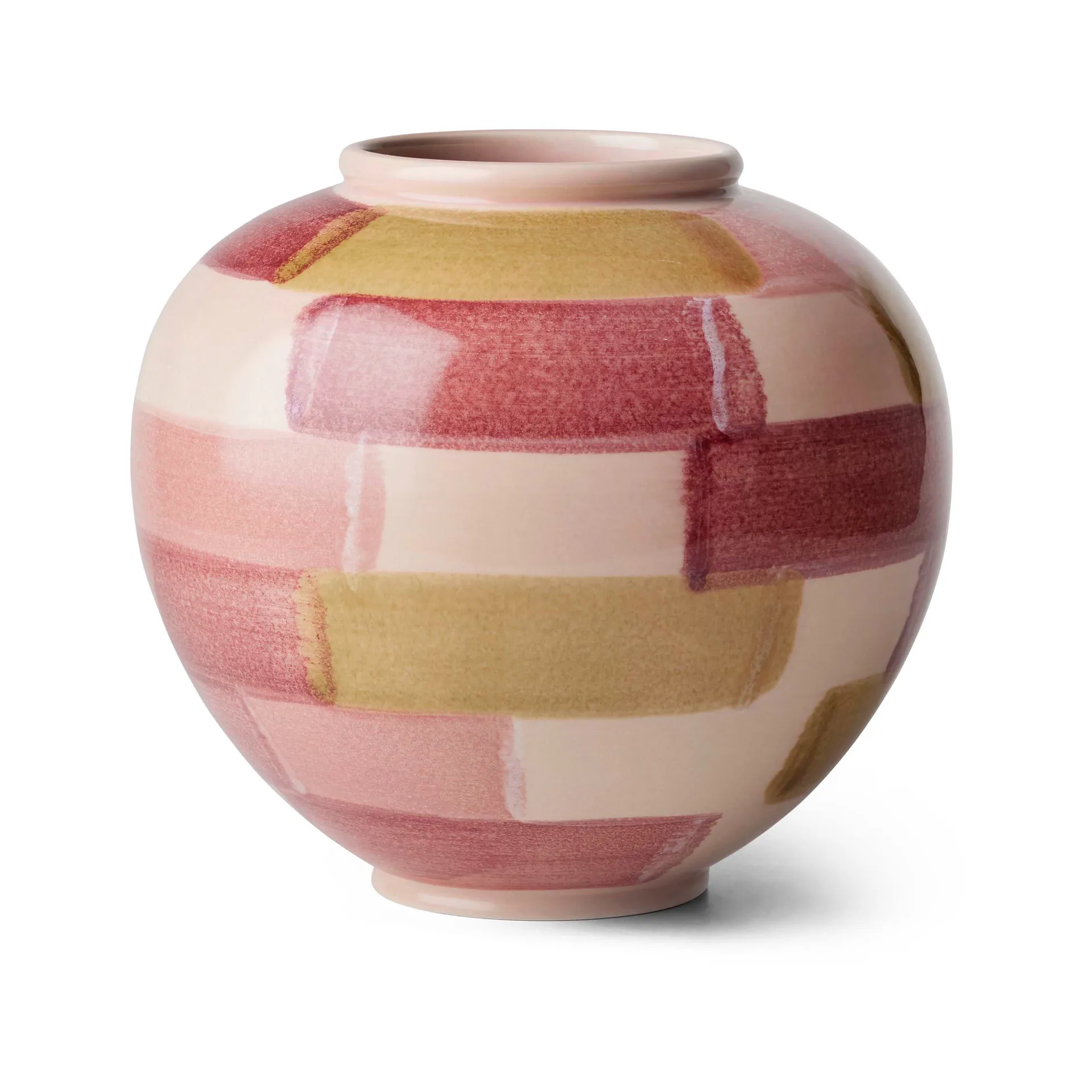 Canvase vase 20 cm, Pink-brown Kähler
