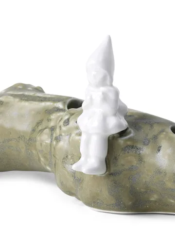 Christmas Tales advent candle holder mushroom - Green - Kähler