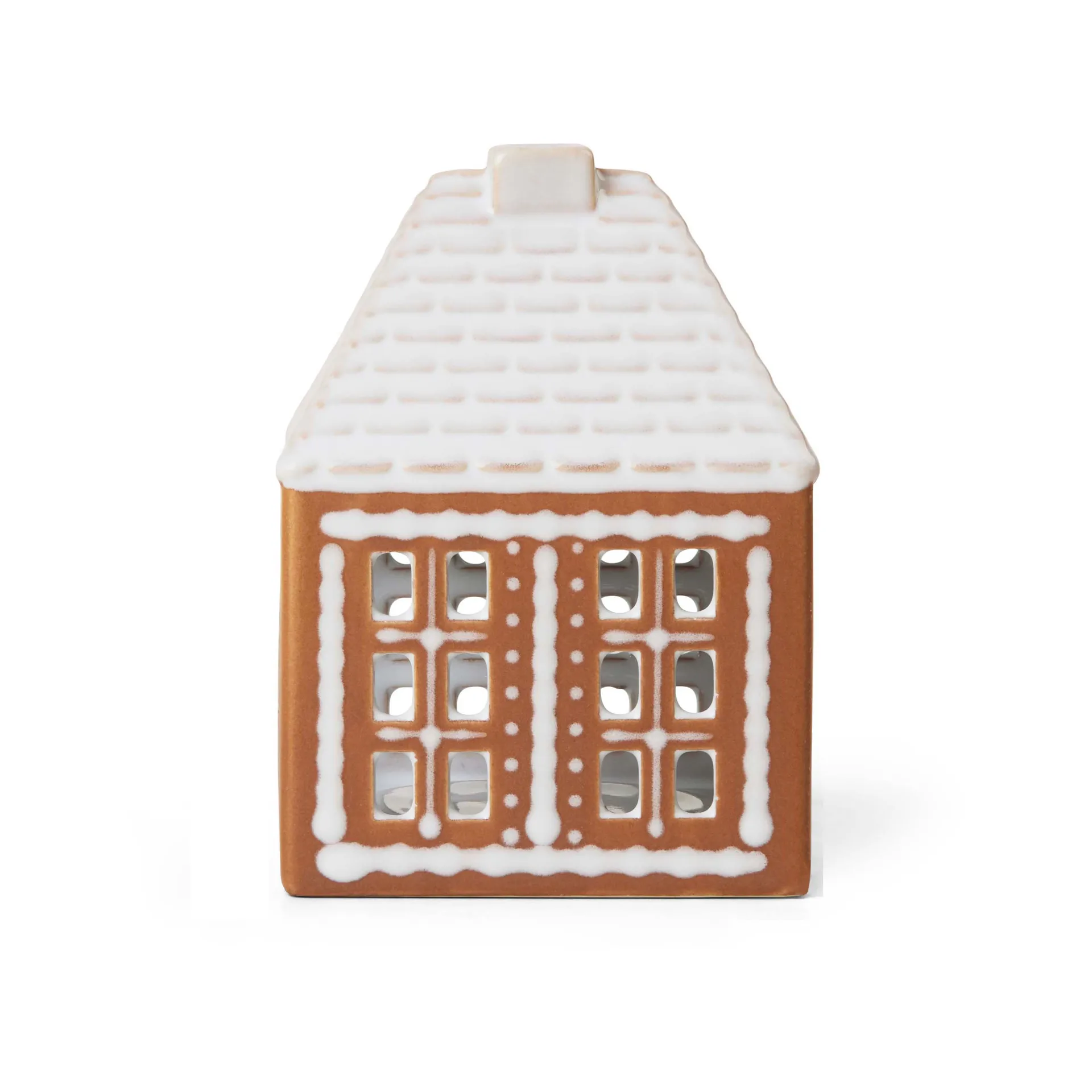 Gingerbread candle holder small 11 cm, Brown Kähler